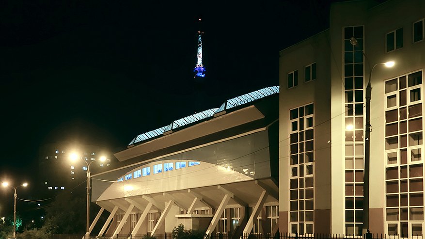Главная картинка новости: Федералы решили кинуть на обновление подсветки воронежской телебашни 7,6 млн рублей