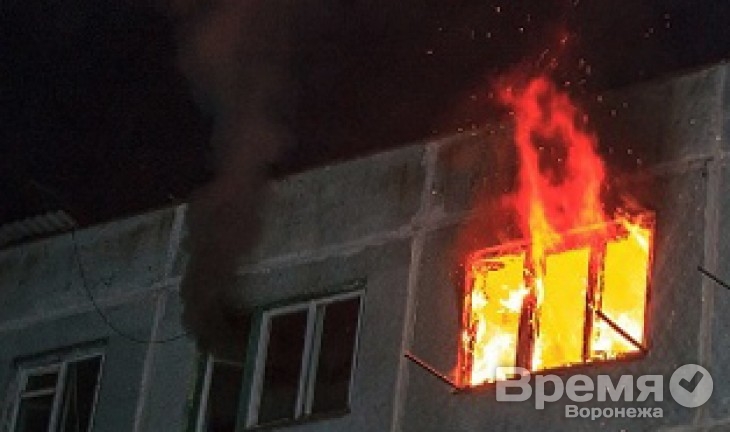 В Воронеже вспыхнул пожар в доме около «Пролетария»