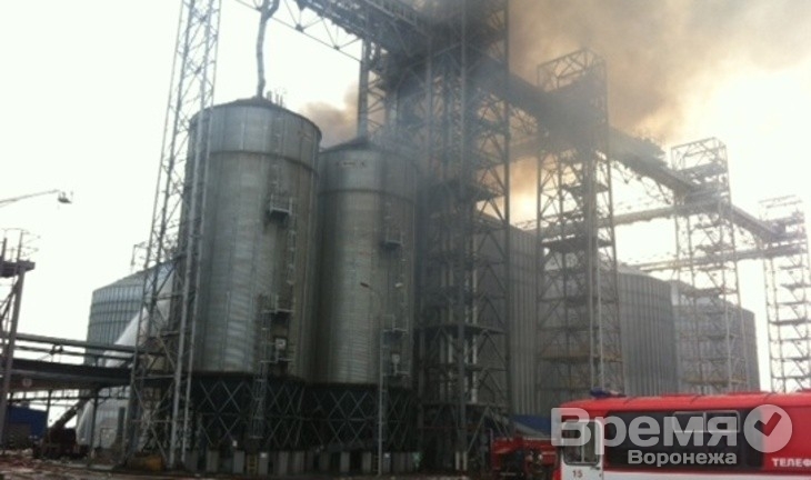 В Воронежской области загорелся завод подсолнечного масла