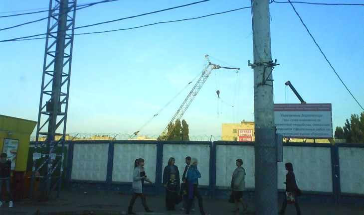 В Воронеже на рынке «Придача» полным ходом идет реконструкция