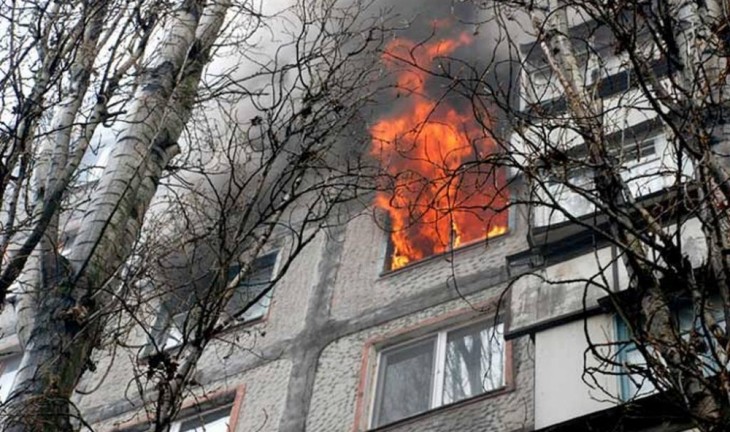 В Воронеже горела шестнадцатиэтажка