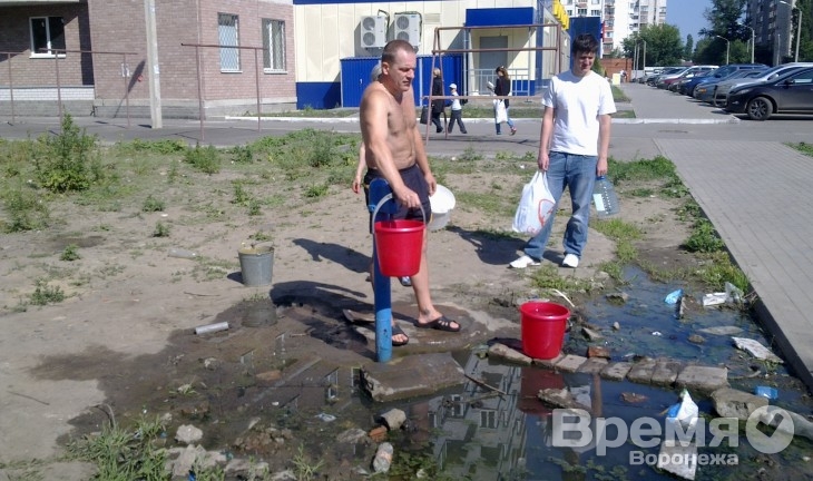 Три района Воронежа больше чем на сутки останутся без холодной воды