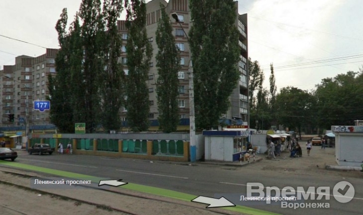 На Ленинском проспекте в Воронеже сносят рынки