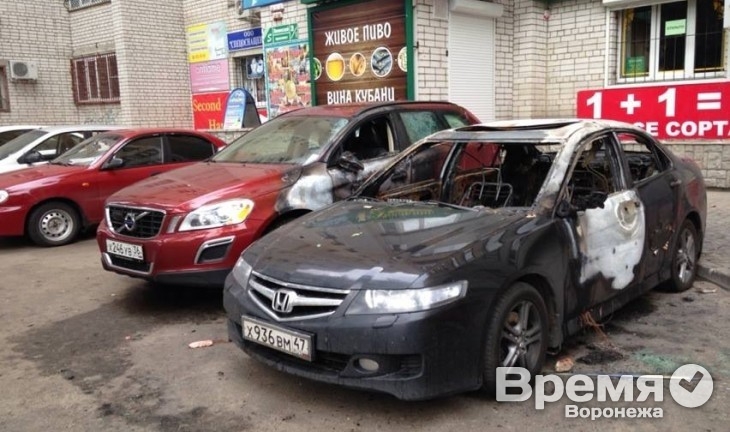 Полиция: В поджогах автомобилей в Воронеже виновны разные люди