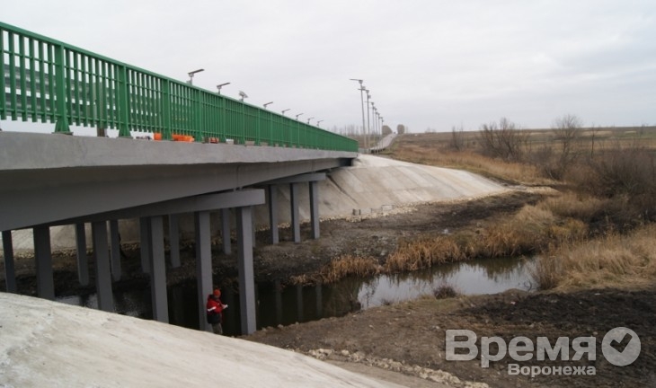 Под Воронежем закончили ремонт моста, через который проходит федеральная трасса