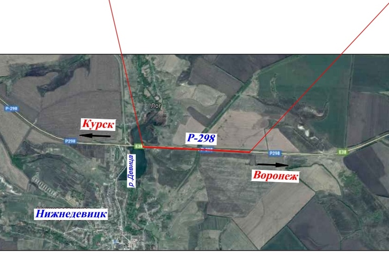 В Воронежской области 2 км курской трассы починят за 224 млн рублей