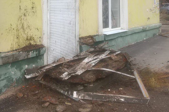 В Воронеже рухнул балкон ветхого дома 