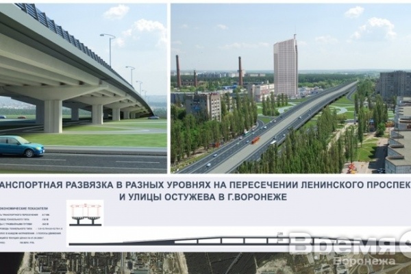 Еще не построенная развязка на воронежской улице Остужева уже подорожала