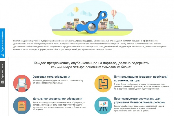 Воронежские власти сэкономили на концепции развития сайта для бизнеса 852,8 тыс. рублей
