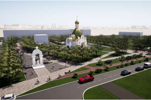 Сквер у строящегося храма под Воронежем обойдется в 41,4 млн рублей