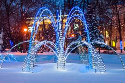 Световой фонтан в Кольцовском сквере Воронежа заработает в канун Нового года