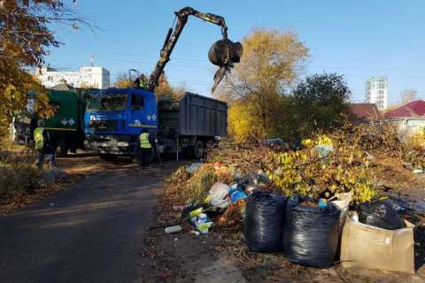 26 «слонов» мусора вывезли во время субботника в Воронеже