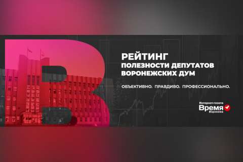 В Воронежской области представят итоги рейтинга полезности депутатов