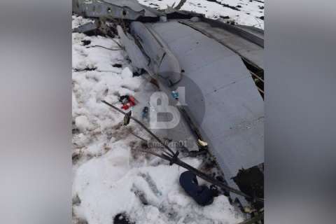 В Воронежской области упал самолет Су-25