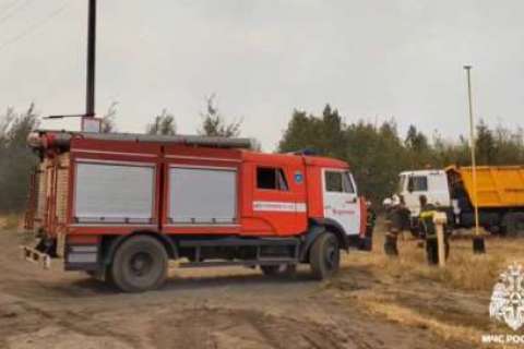 Пожарные потушили возгорание площадью 120 Га в Воронежской области