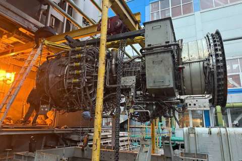 В Воронеже впервые отремонтирована импортная газовая турбина