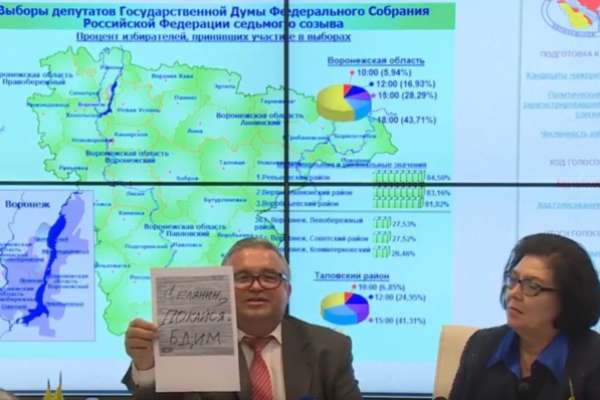 Глава воронежского облизбиркома «покаялся» Глава воронежского облизбиркома «покаялся»