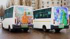 В Воронеже к Новому году борта общественного транспорта «АТП-1» украсили детскими рисунками