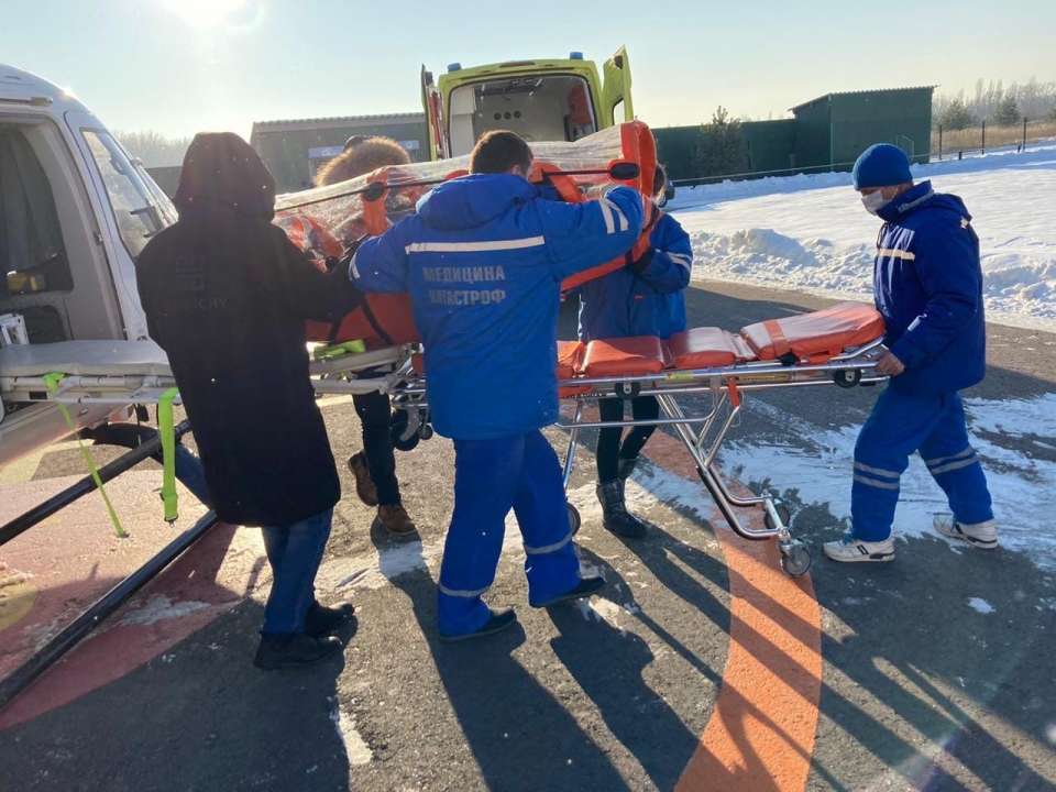 Пациента с ковидом впервые транспортировали в Воронеж на вертолете