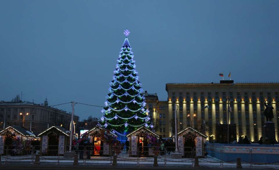 Новогоднюю ель в центре Воронежа установят и нарядят за 1,7 млн рублей 
