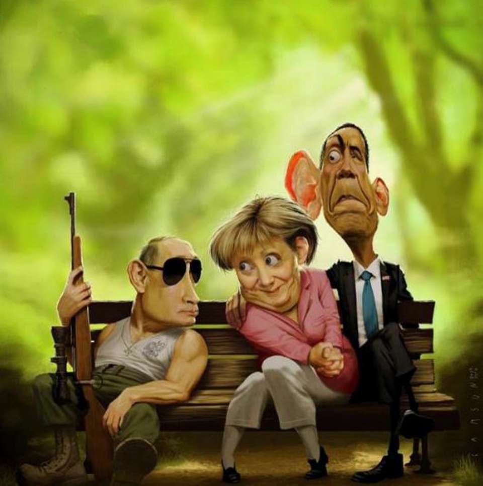 Встречаются как-то Путин, Меркель и Обама…