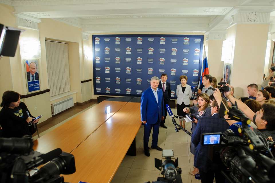 Действующий глава Воронежской области набирает более 70% голосов на выборах губернатора 