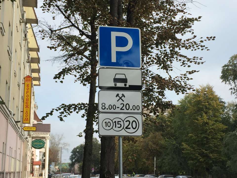 Воронежцы заплатили 177,4 тыс. рублей с начала запуска платных парковок