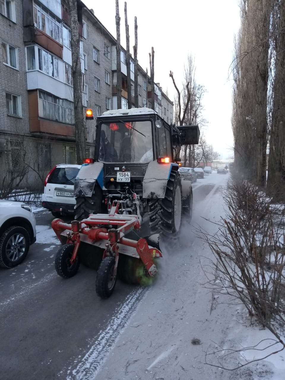 Воронежские УК полностью устранили последствия снегопада 
