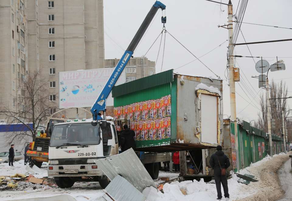Власти Воронежа в течение года запланировали демонтировать более шестисот ларьков
