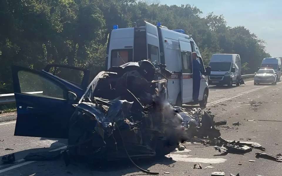 Массовое ДТП с гибелью двух человек попало на видео в Воронежской области