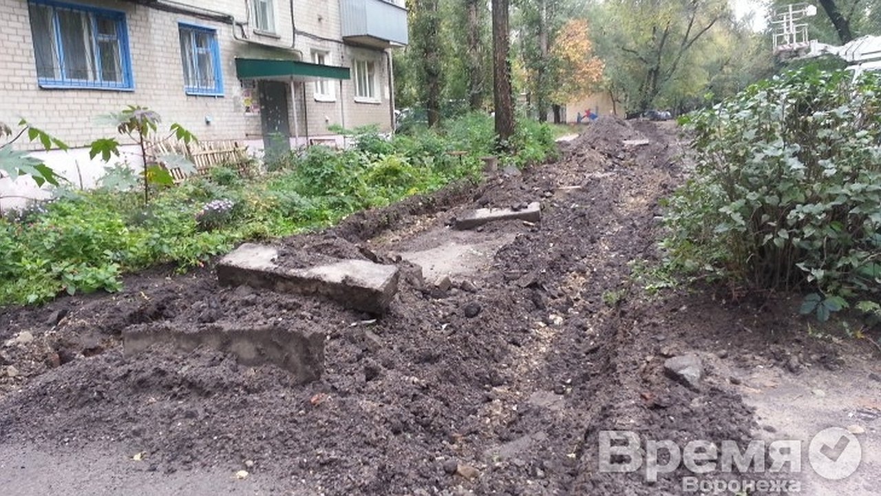 Главная картинка новости: Ремонт сорвался в трети воронежских дворов