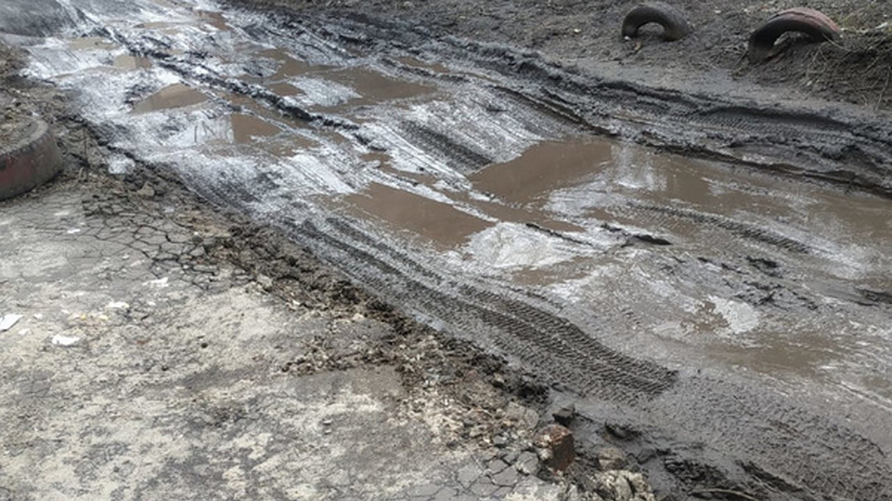 Главная картинка новости: В Воронеже жители дома на Московском проспекте пожаловались на непроходимую «жижу» во дворе