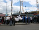 Заправка или жилой дом: как воронежцы митинговали у стройки на Хользунова 