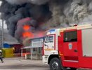 Торговые павильоны загорелись на Кольцовском рынке в Воронеже