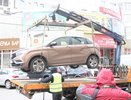 В центре Воронежа Госавтоинспекция провела показательную эвакуацию 