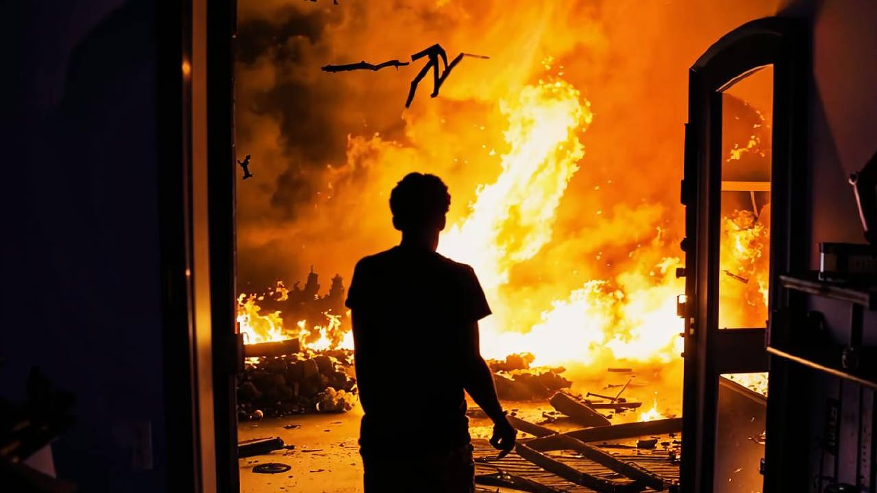 Главная картинка новости: Мужчина попал в реанимацию после пожара на левом берегу Воронежа