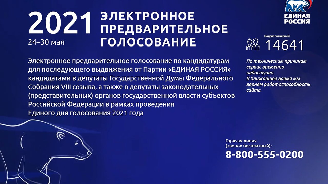 Главная картинка новости: Сайт предварительного голосования «Единой России» в Воронеже не выдержал напора DDoS-атаки