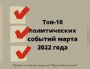 Топ-10 региональных политических событий марта 2022 года