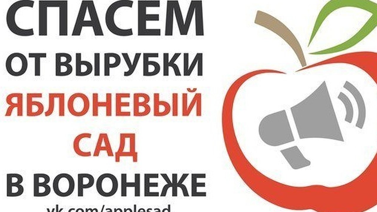 Главная картинка новости: Воронежцы подписывают петицию в защиту Яблоневого сада 