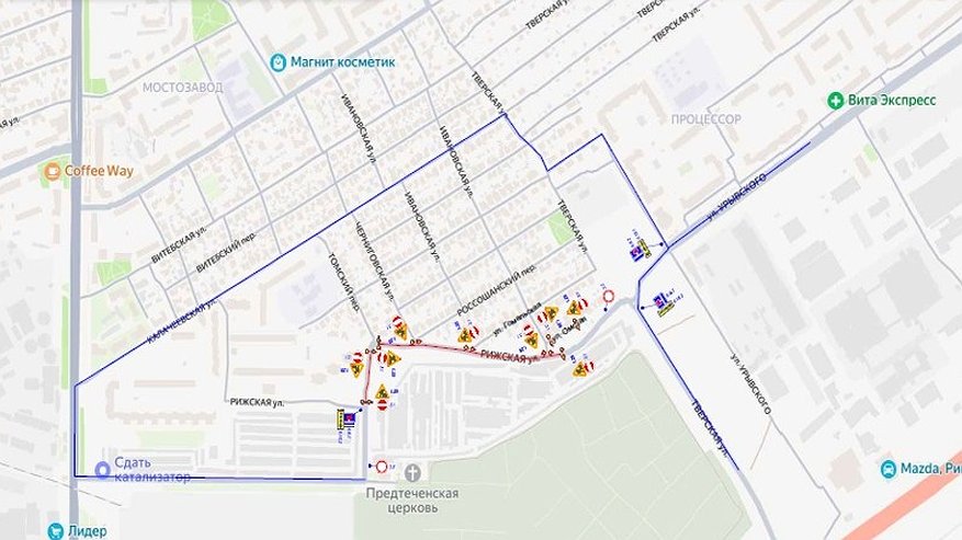 Главная картинка новости: В Воронеже перекроют участки улиц Рижская и Омская