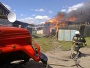 В селе Большие Базы Ольховатского района пожар охватил хозяйственную постройку
