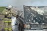 Миниатюра новости: На трассе в Семилукском районе пожар уничтожил легковой автомобиль