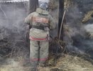 В Острогожском районе пожар уничтожил ангар и сотни тюков сена