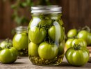 Маринованные зеленые помидоры по-армянски: острая закуска за полчаса