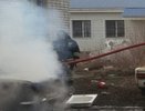 В Левобережном районе Воронежа загорелся легковой автомобиль