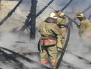 В селе Красные Холмы Панинского района сгорела хозяйственная постройка