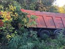 В Лискинском районе «КамАЗ» вылетел с дороги и врезался в деревья
