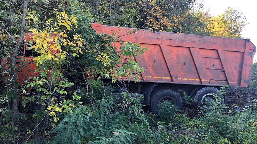 Главная картинка новости: В Лискинском районе «КамАЗ» вылетел с дороги и врезался в деревья