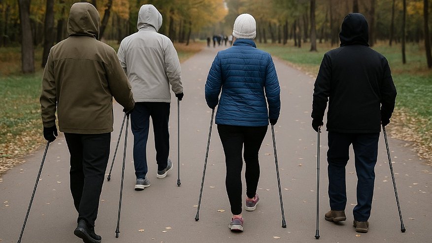 Главная картинка новости: Воронежцев приглашают на бесплатные занятия по скандинавской ходьбе в парках города