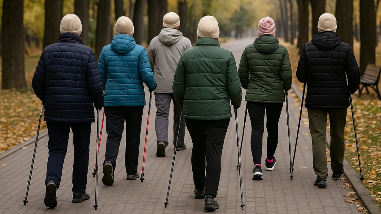 Главная картинка новости: В сквере «Дубрава» города Воронежа пройдут занятия по северной ходьбе